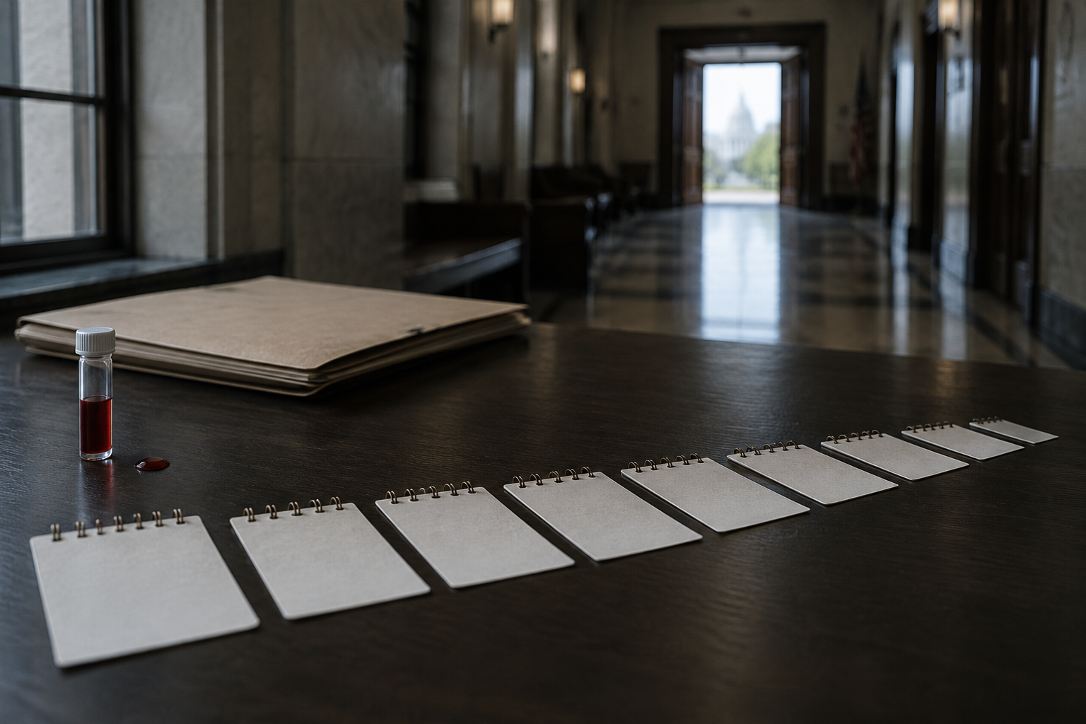 Timeline graphic marking 2015 exposé, 2022 verdict, 2023 prison start, March 2026 sentence reduction, August 2027 halfway house and February 2030 projected release